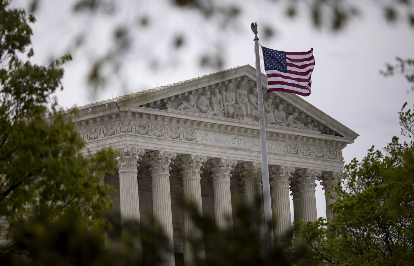 FILE-- The U.S. Supreme Court building in Washington, April 24, 2018. In a boost for the prospect of commercial sports gambling across the nation, the Supreme Court on May 14, struck down a federal law that effectively banned such gambling in most states. The case concerned New Jersey, but it has implications for other states eager to allow and tax sports gambling. (Eric Thayer/The New York Times)