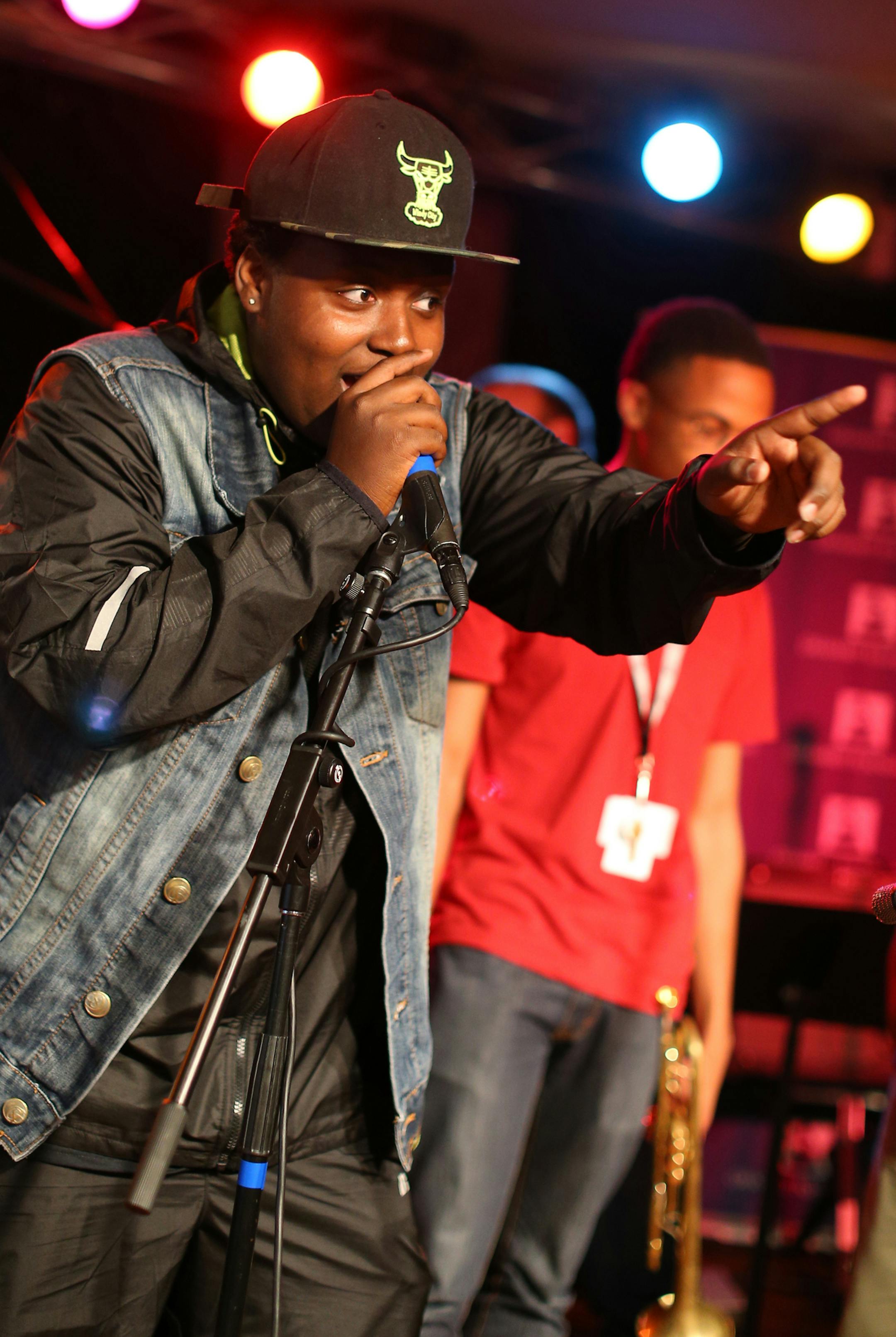 ST PAUL, MN - JUNE 13: Alvontae Dillard-Turner performs at the GRAMMY Camp St. Paul open mic night at the McNally Smith School of Music on June 13, 2014 in St. Paul, Minnesota. (Photo by Adam Bettcher/WireImage for NARAS) ORG XMIT: 497194779