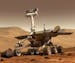 This artist rendering released by NASA shows the NASA rover Opportunity on the surface of Mars. Opportunity landed on the red planet on Jan. 24, 2004 