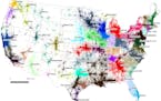 A commuter flow-based regionalization of the United States.
