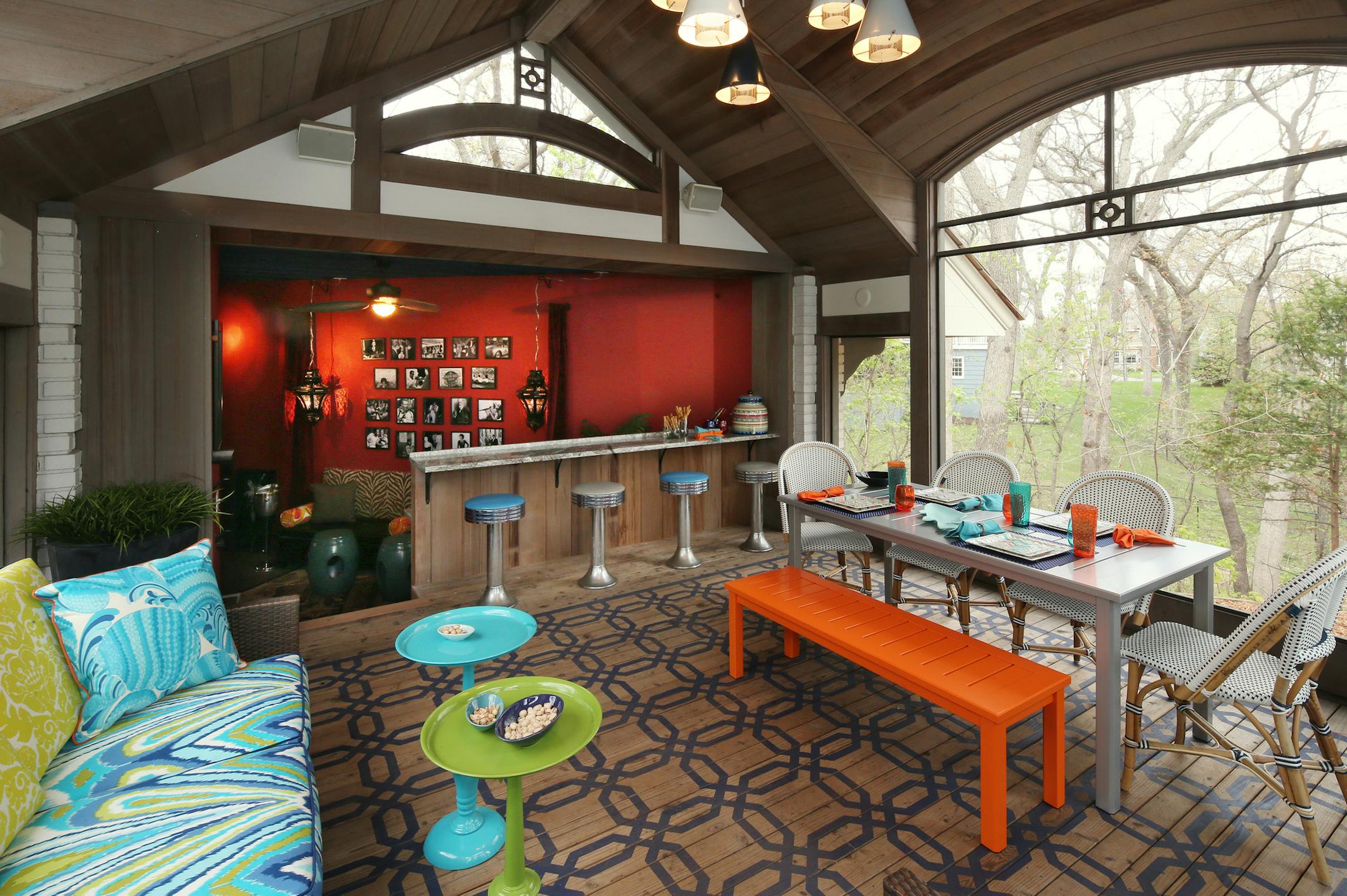 Curt Olson and Jayne Haugen Olson's pool house in their ASID showcase home. ] JOELKOYAMA‚Ä¢jkoyama@startribune Golden Valley, MN on May 13, 2014.