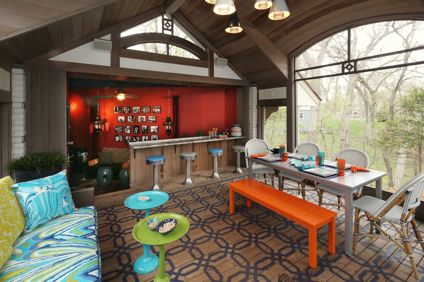 Curt Olson and Jayne Haugen Olson's pool house in their ASID showcase home. ] JOELKOYAMA&#x201a;&#xc4;&#xa2;jkoyama@startribune Golden Valley, MN on May 13, 2014.