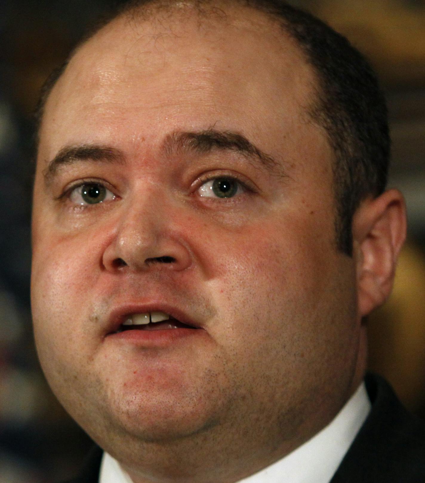 Newly appointed Associate Justice to the Minnesota Supreme court David Stras speaks at the press conference at the Governor's office. ] David Denney &#x2022;ddenney@startribune.com St. Paul, MN 13May2010