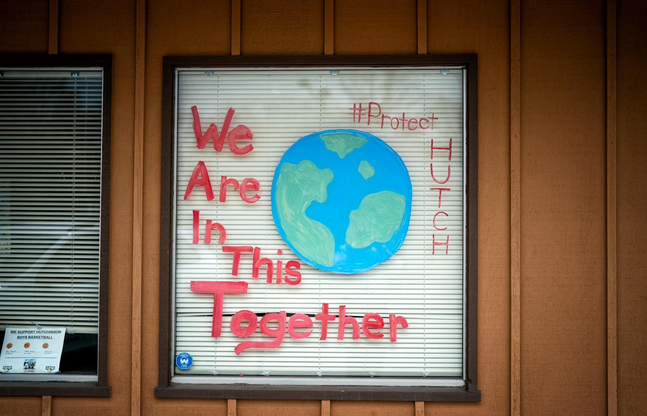 Leah Watzke, owner of Hair Lounge on Main Street, Hutchinson. This was painted by one of Leah's daughters.