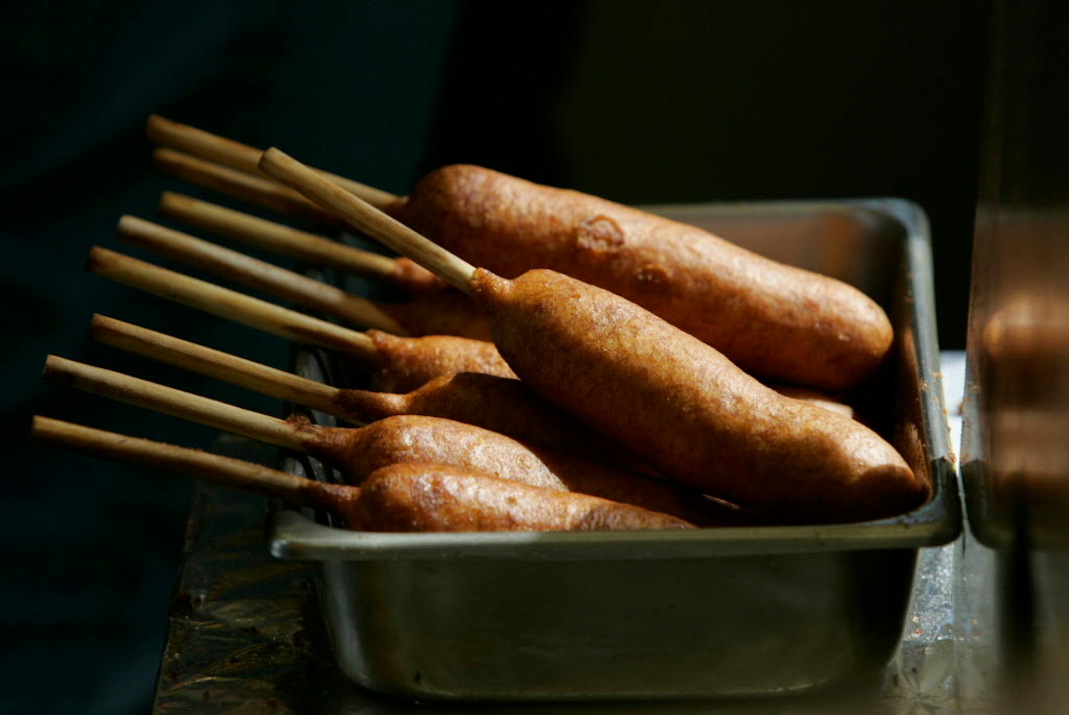 Pronto Pups awaiting their fate at the Minnesota State Fair.