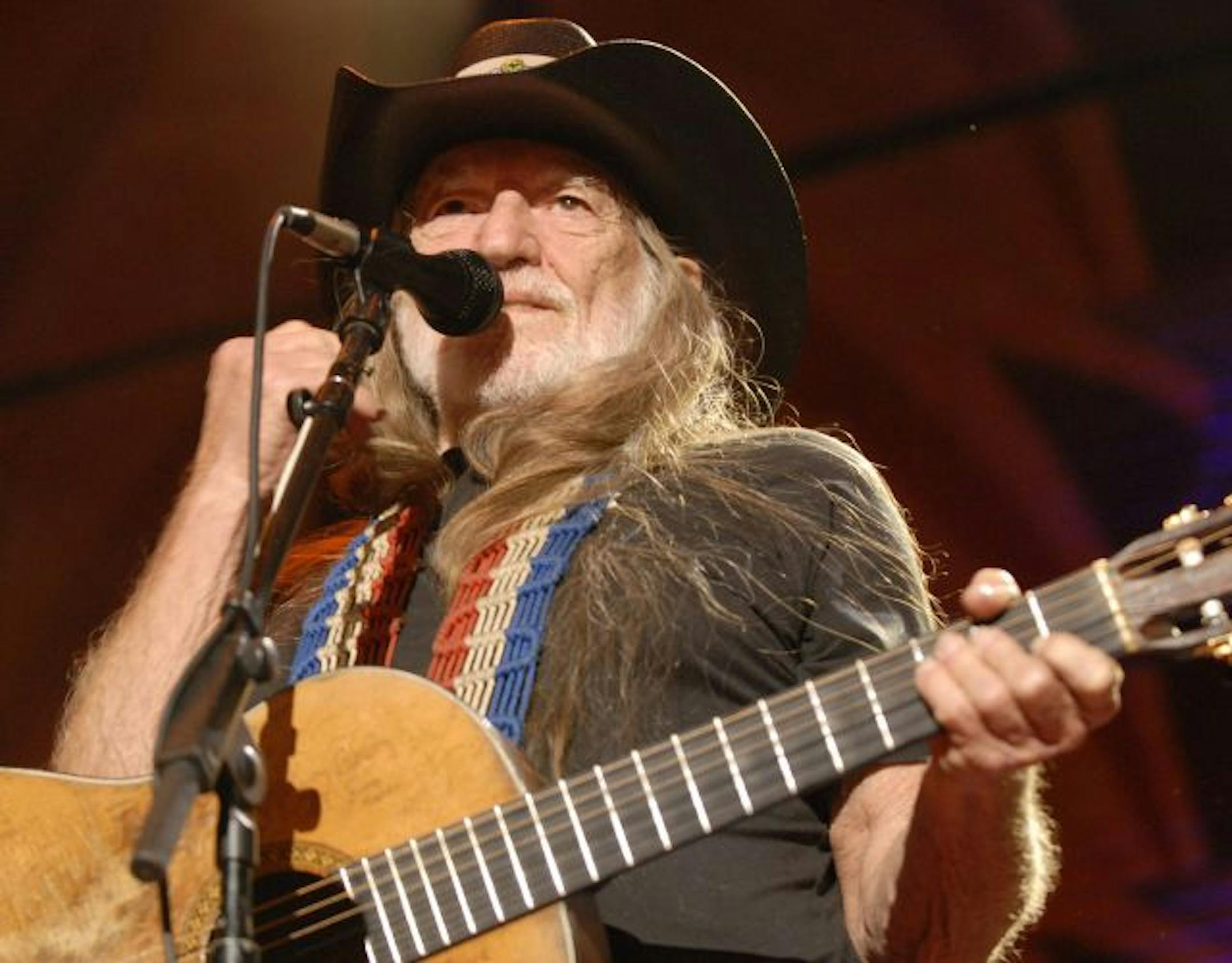 Musician Willie Nelson performs with his band during the Farm Aid Concert event Sunday, Oct. 4, 2009, in St. Louis. Nelson is a president of the board of directors for Farm Aid.