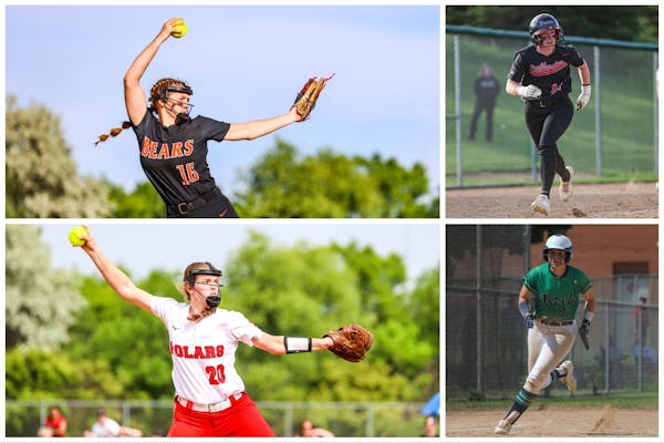 Clockwise from top left: Chloe Barber of White Bear Lake, Alexis Monty of Stillwater, Isabelle Nosan of Rosemount and Maddie Anthony of North St. Paul