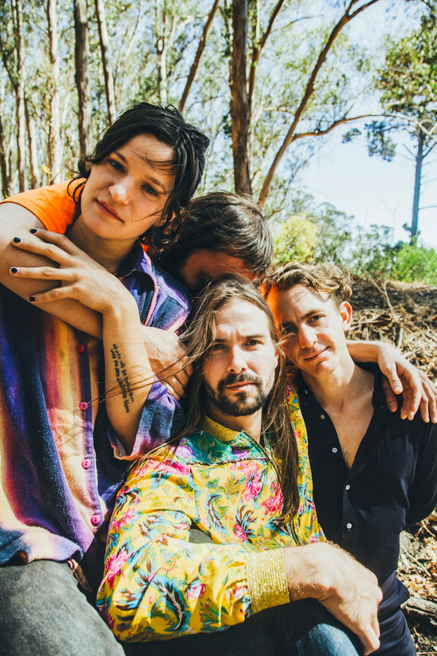 Adrianne Lenker, left, and her band Big Thief are up for a best rock performance Grammy.