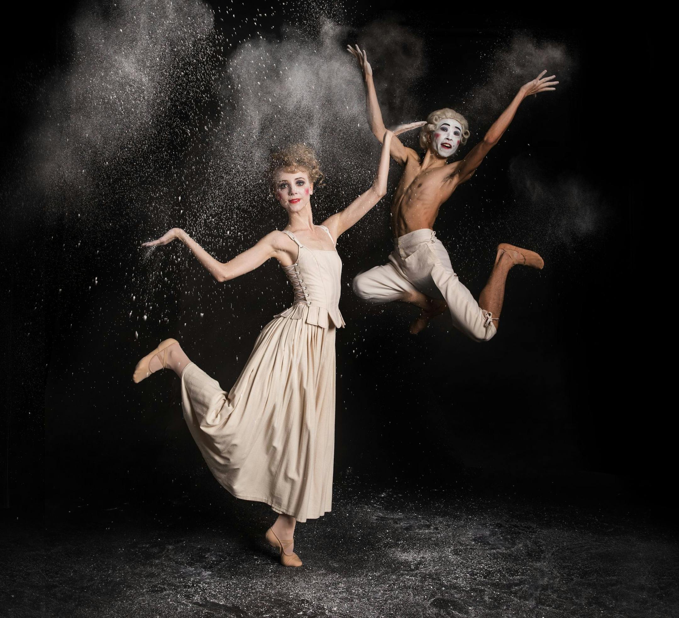 Amanda Cochrane and Yoshiaki Nakano in Pittsburgh Ballet Theatre's "Mozart in Motion." The company will make its Northrop debut Nov. 8 with the piece, performed with the St. Paul Chamber Orchestra, (photo by Duane Rieder)