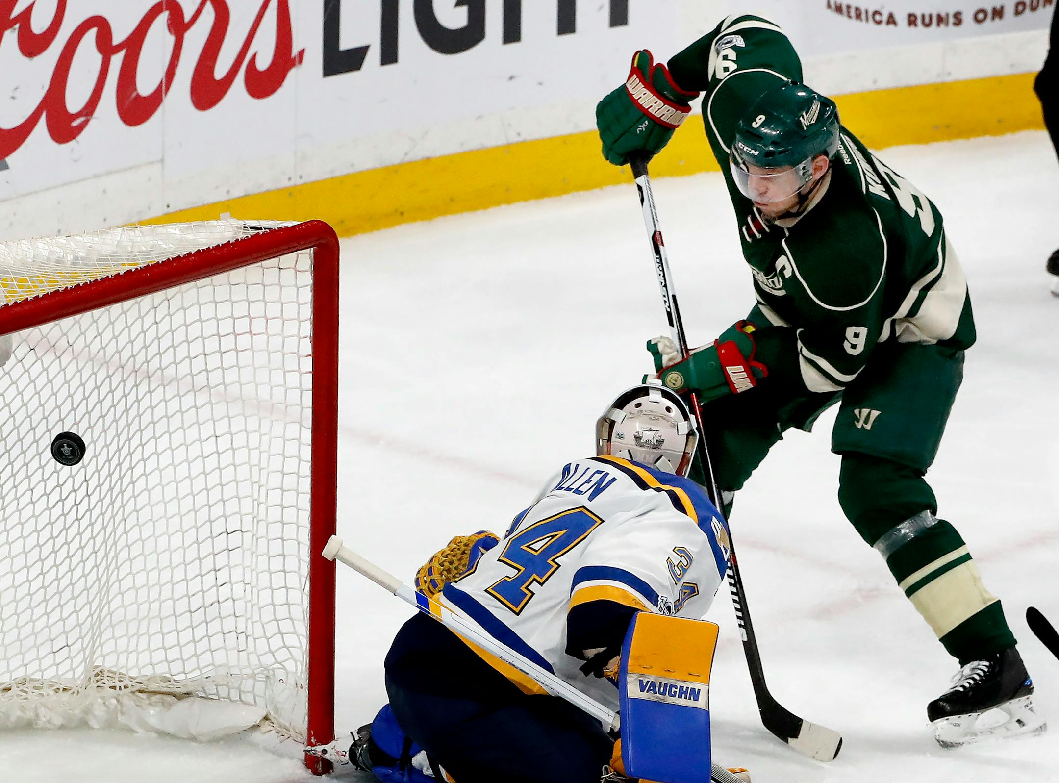 Wild center Mikko Koivu (9) was back on the ice Tuesday, as GM Chuck Fletcher said Koivu's two-year, $11 million contract extension was good for both sides. ] CARLOS GONZALEZ � cgonzalez@startribune.com - April 22, 2017, St. Paul, MN, Xcel Energy Center, NHL, Stanley Cup Playoffs, Game 5, Minnesota Wild vs. St. Louis Blues