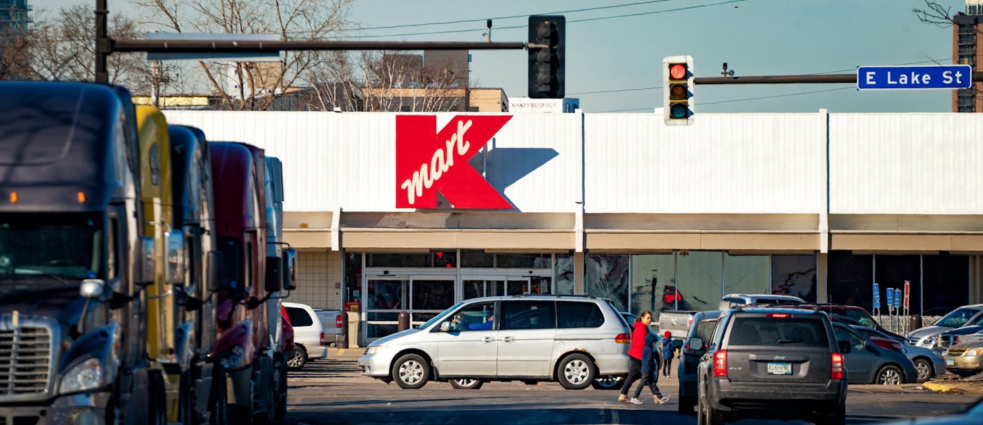 The Minneapolis Kmart will be removed to reopen Nicollet Ave at Lake St., Minneapolis. ] GLEN STUBBE &#x2022; glen.stubbe@startribune.com Friday, March 6, 2020 Minneapolis will buy out the Kmart lease and reopen Nicollet Avenue at Lake Street for the first time in more than 40 years. We talk to people in the Whittier neighborhood about what it will mean. What's Happening at this time: Two businesses directly by Kmart, where the sidewalk ends, are very excited to see the street finally open up. T