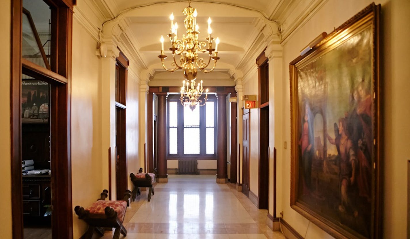 The hallway of the Exchange Building in St. Paul.