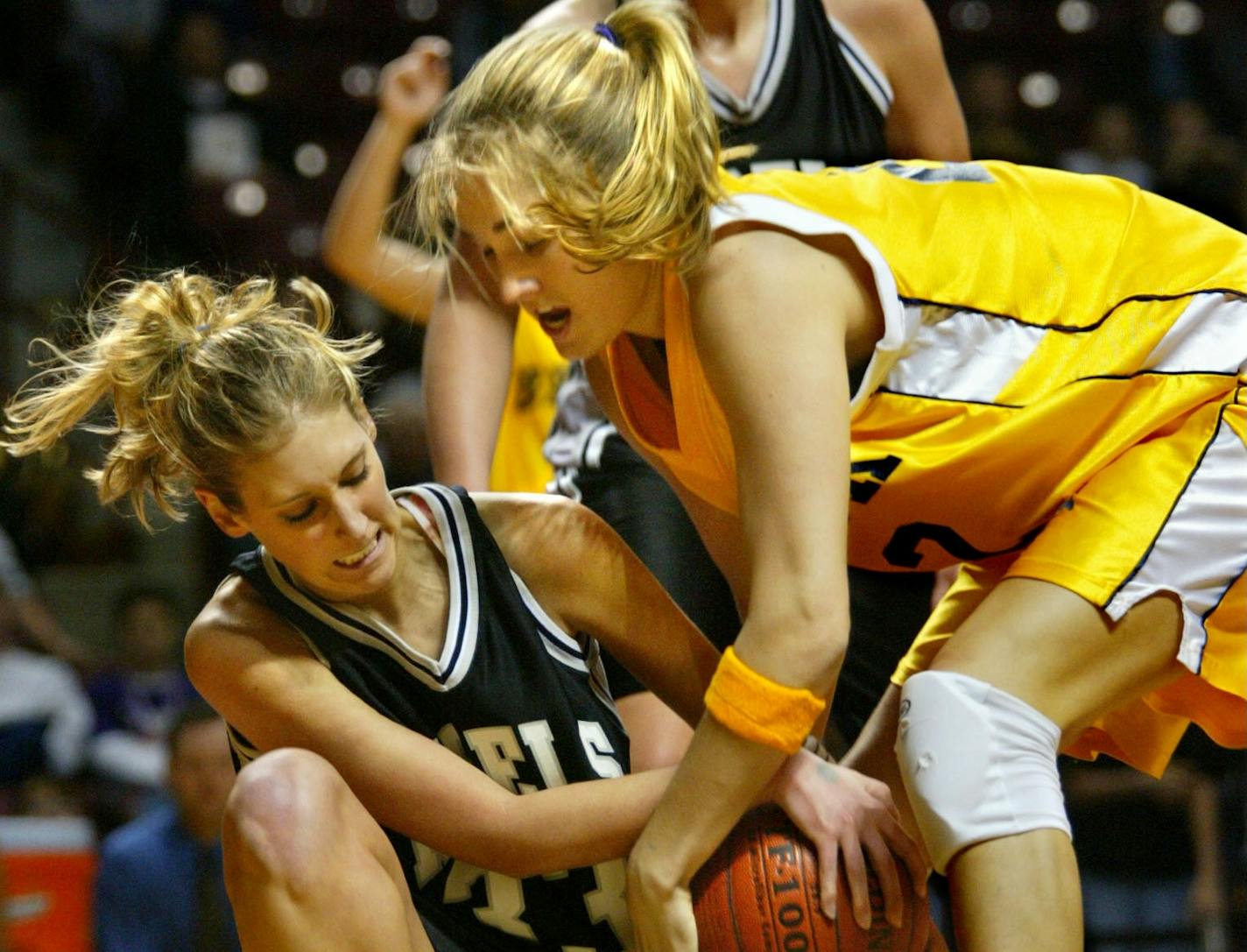 Minneapolis - 03/14/03 -Girls AA Basketball tourney - Williams arena - Breck vs. Dilworth-Glyndon-Felton (DGF)