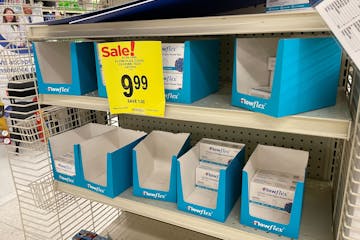 At-home COVID-19 rapid tests were available Wednesday at the Cub Foods in New Hope.