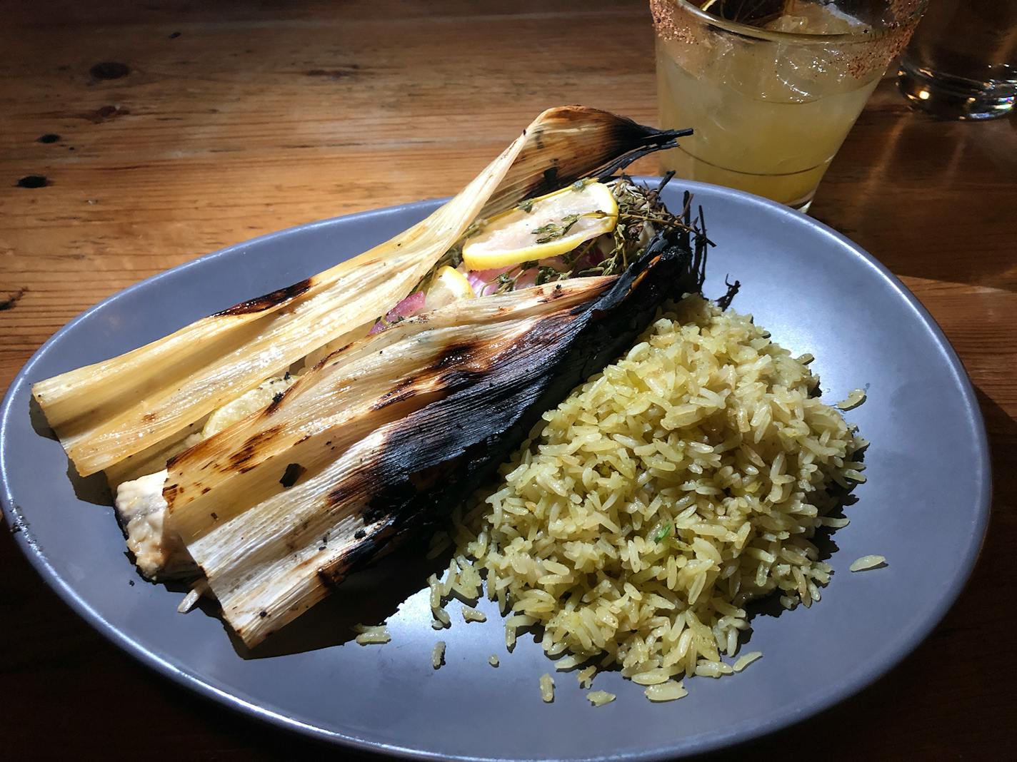 Ember cooked corn-husk wrapped barramundi from Mezcalito Butcher in Apple Valley. Nicole Hvidsten, Star Tribune