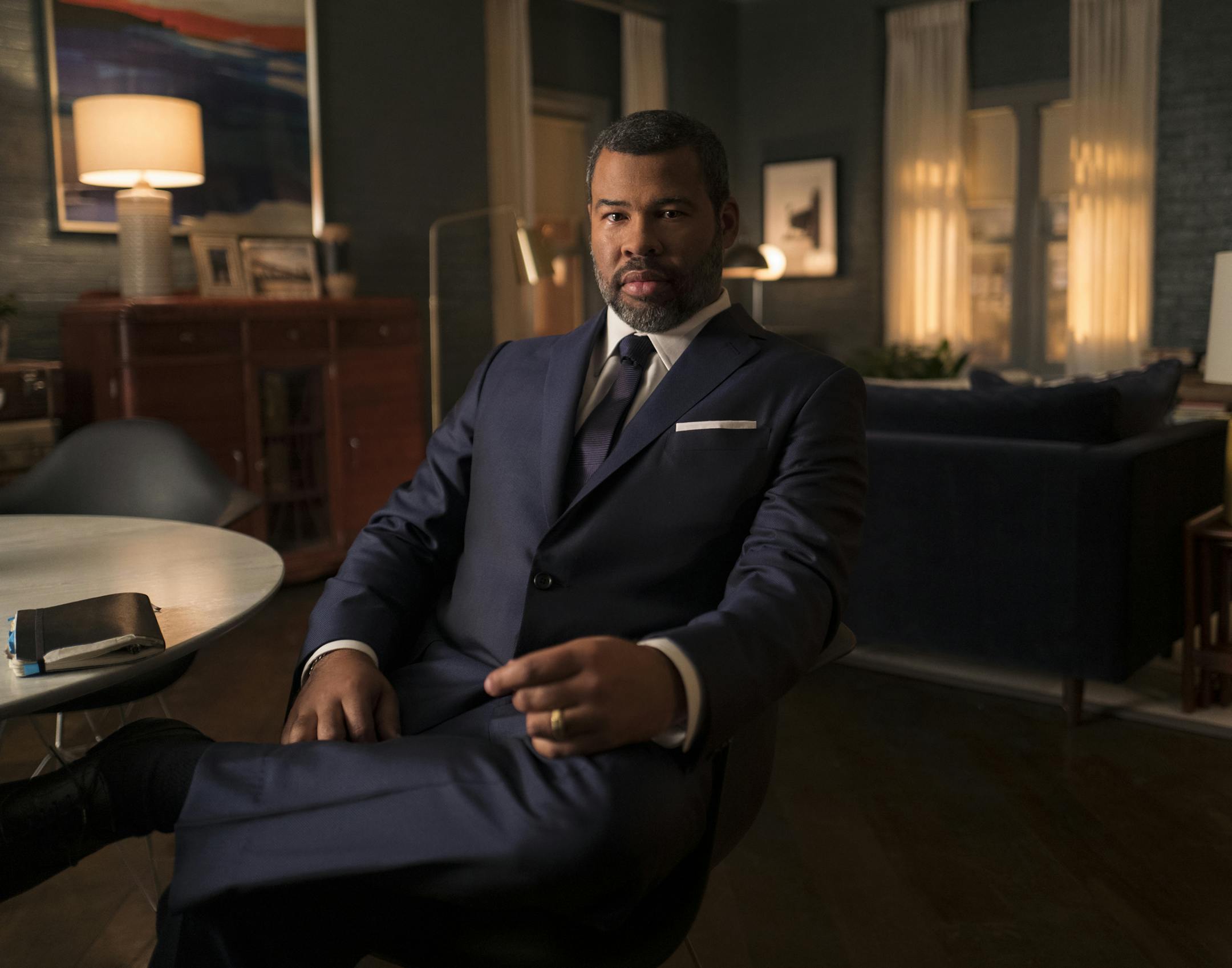 Jordan Peele as The Narrator of the CBS All Access series THE TWILIGHT ZONE. Photo Cr: Robert Falconer/CBS Ã?Â© 2018 CBS Interactive. All Rights Reserved.