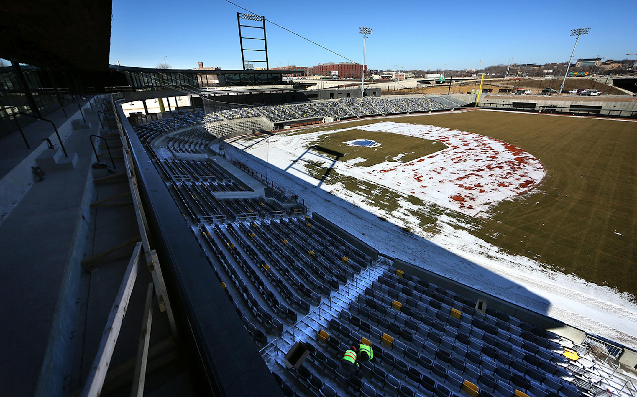 All seats will have a clear view of the action on the field.
