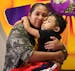 Julian Morales, 7, hugs his mom Mayra Garcia in their Homestead, Fla. home on Wednesday evening, Sept. 26, 2018. Julian has a very rare genetic disord