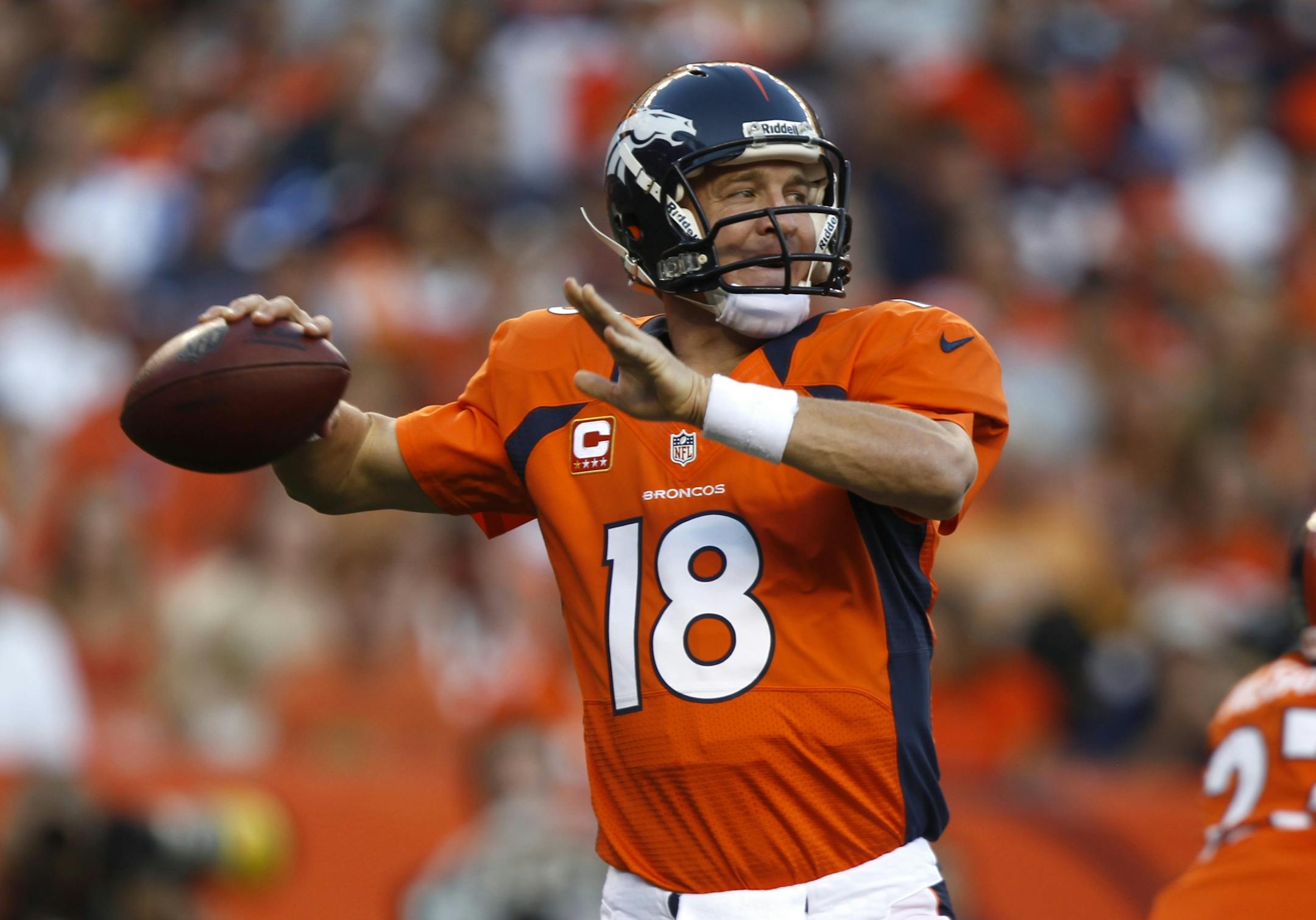 Denver Broncos quarterback Peyton Manning