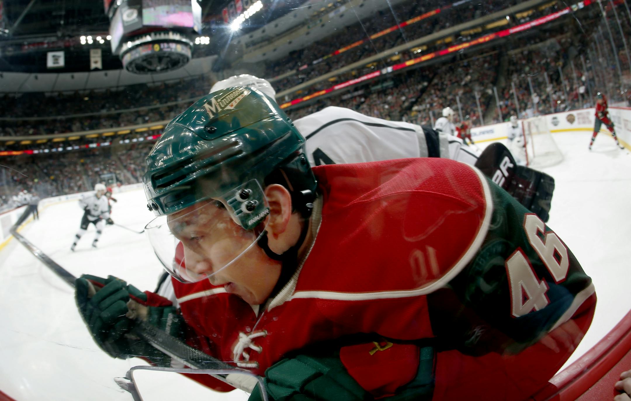 Wild defenseman Jared Spurgeon (46)