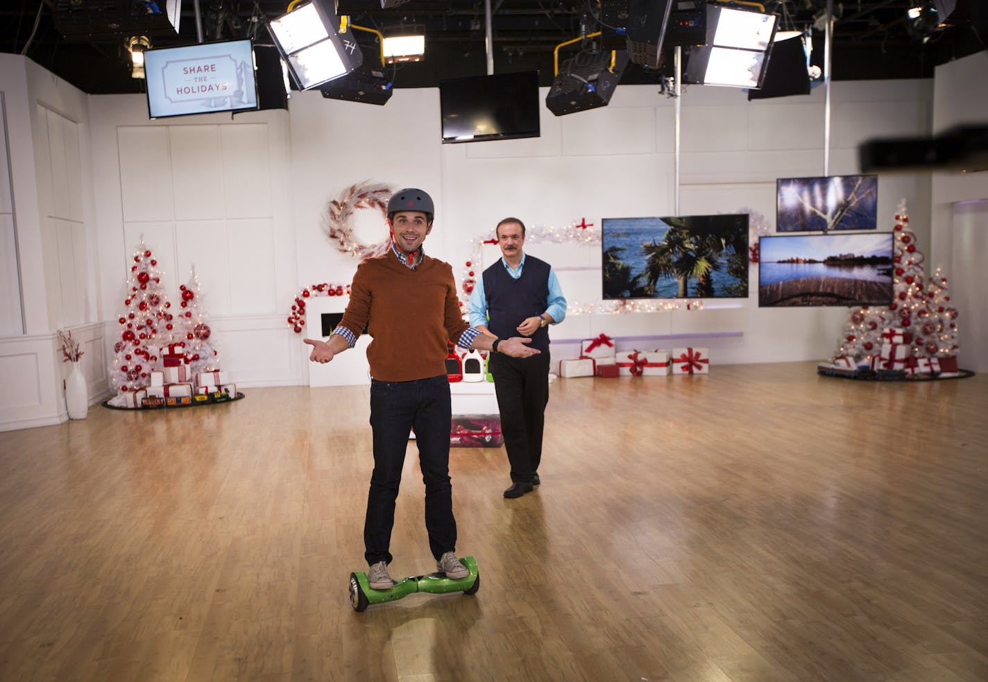 Evine Live, the Eden Prairie-based home shopping network, did a segment on Swagway, or self-balancing scooters, in 2015. (RENEE JONES SCHNEIDER/ reneejones@startribune.com)