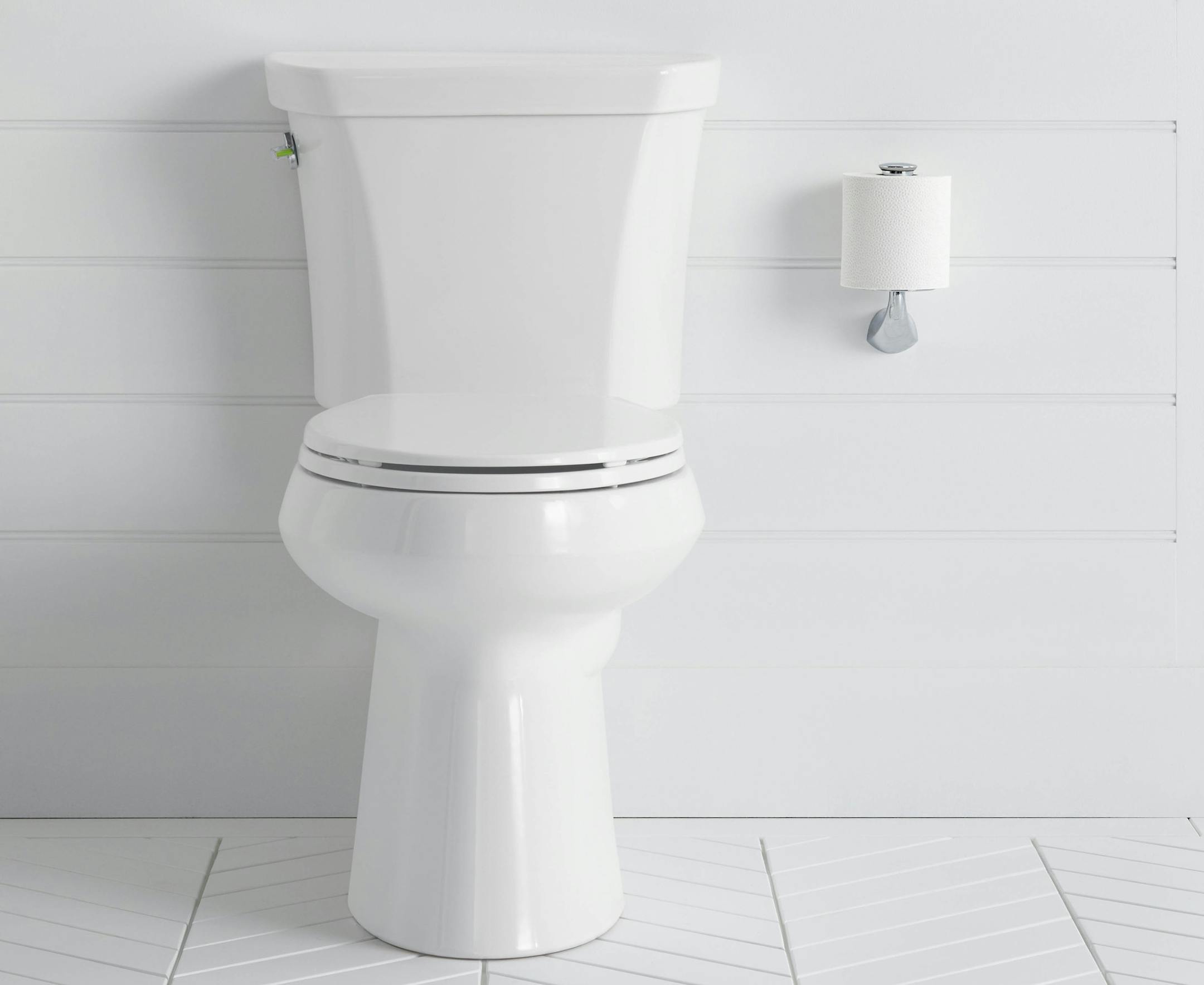 Dual-flush toilets are water-savers that let you pick between a full 1.6-gallon flush and a smaller flush of about 1 gallon. Credit: Kohler