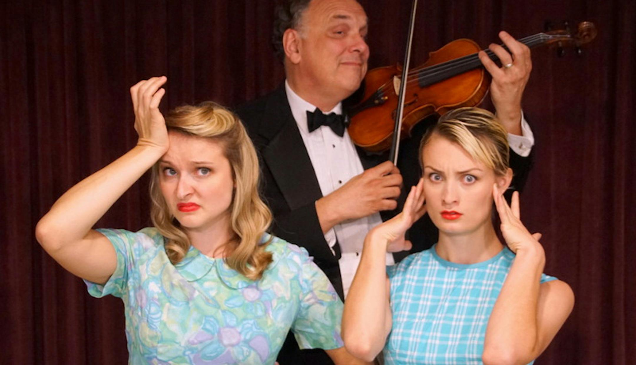 Jennifer LeDoux, James Ahrens and Nelle June Anderson in "Orpheus in the Underworld."