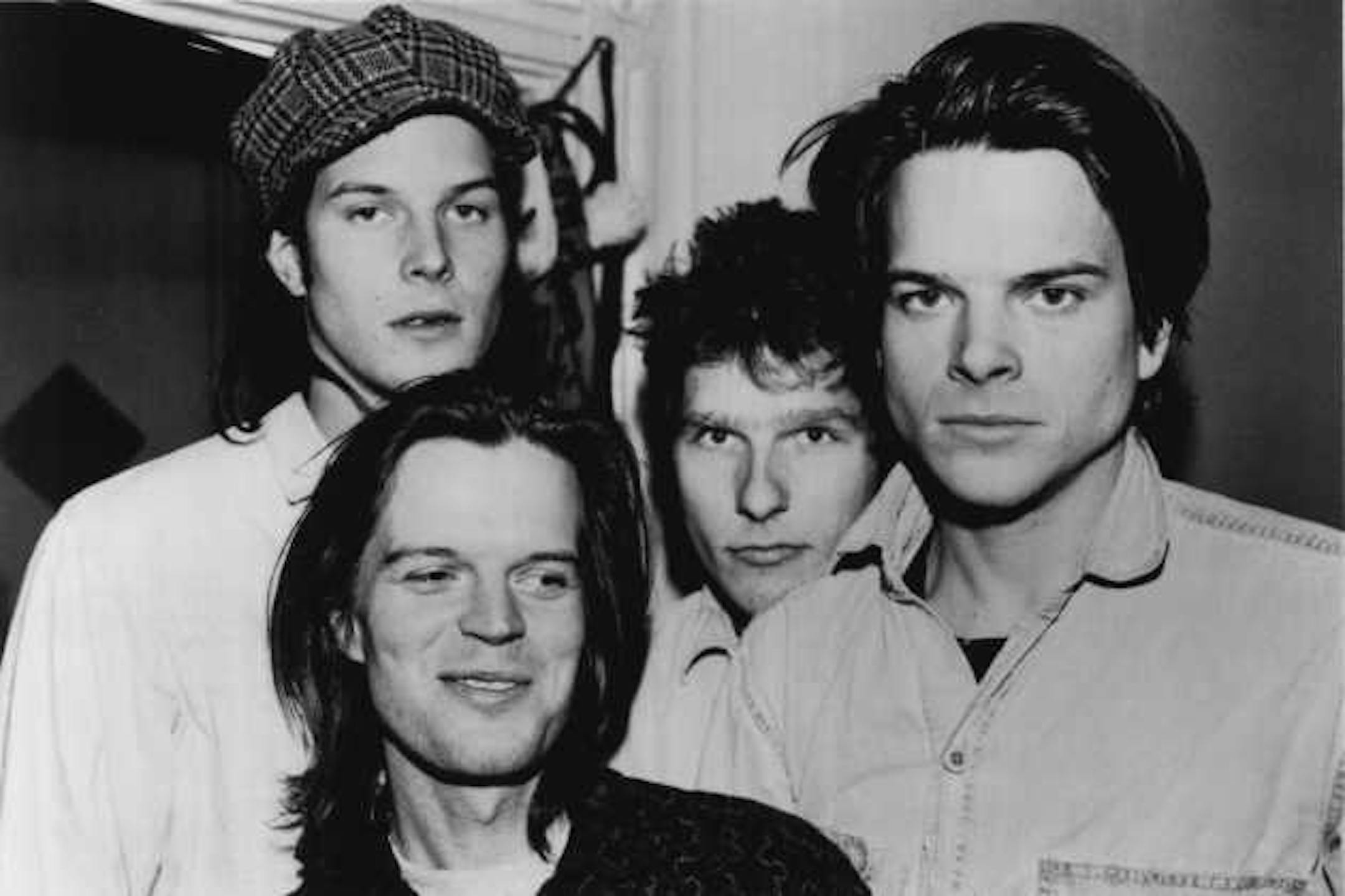 Run Westy Run's 1990 publicity photo for SST Records. From left: Kraig Johnson, Kyle Johnson, Terry Fisher and Kirk Johnson.