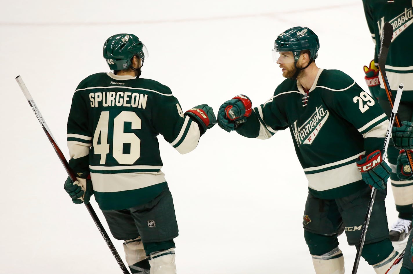 Wild defenseman Jared Spurgeon (46)