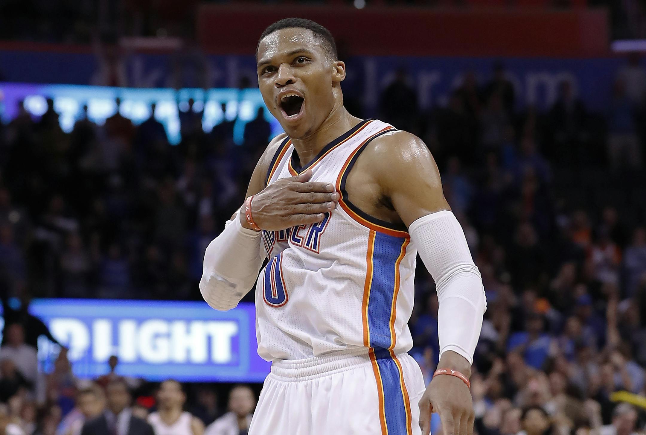 Oklahoma City Thunder guard Russell Westbrook