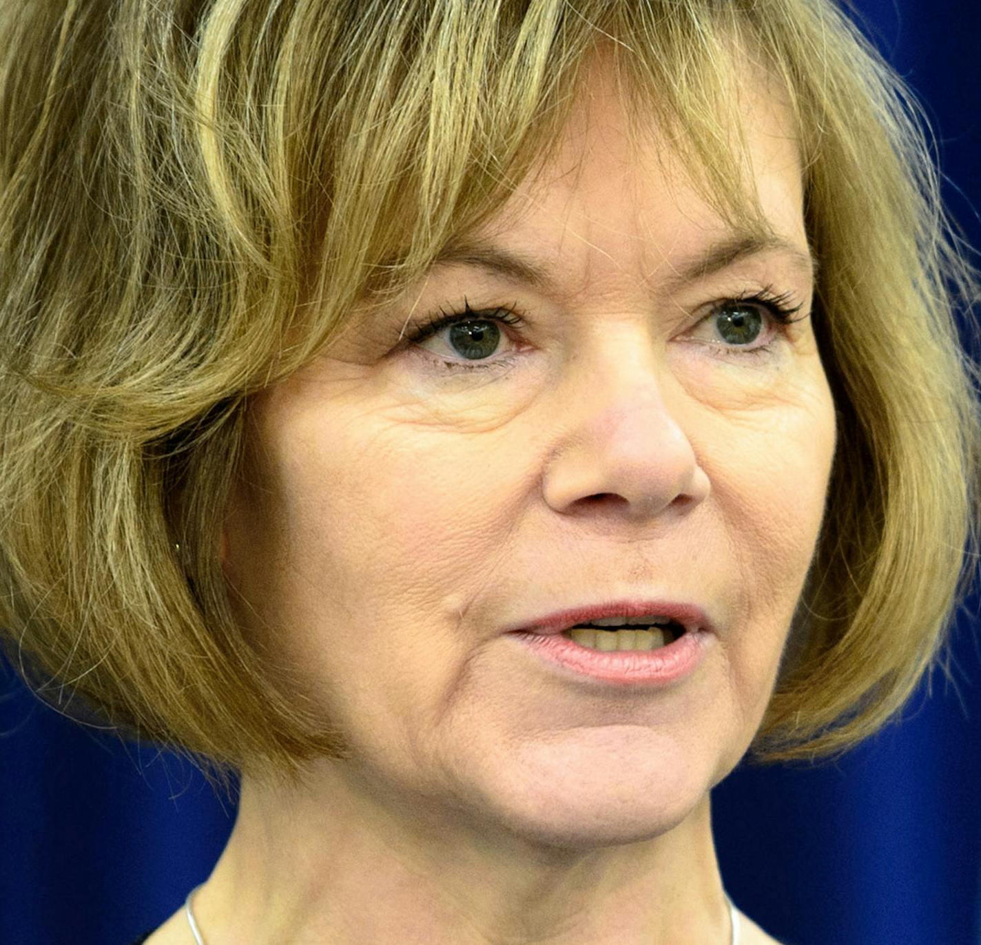 Lt. Governor Tina Smith. Governor Mark Dayton explained his plan to fix Minnesota's transportation systems at a press conference today. ] GLEN STUBBE * gstubbe@startribune.com Monday, January 26, 2015 ORG XMIT: MIN1501261311536689