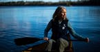 Becky Rom was photographed on the edge of Birch Lake, the proposed site of a Twin Metals copper mine near the edge of the BWCA. ] (AARON LAVINSKY/STAR