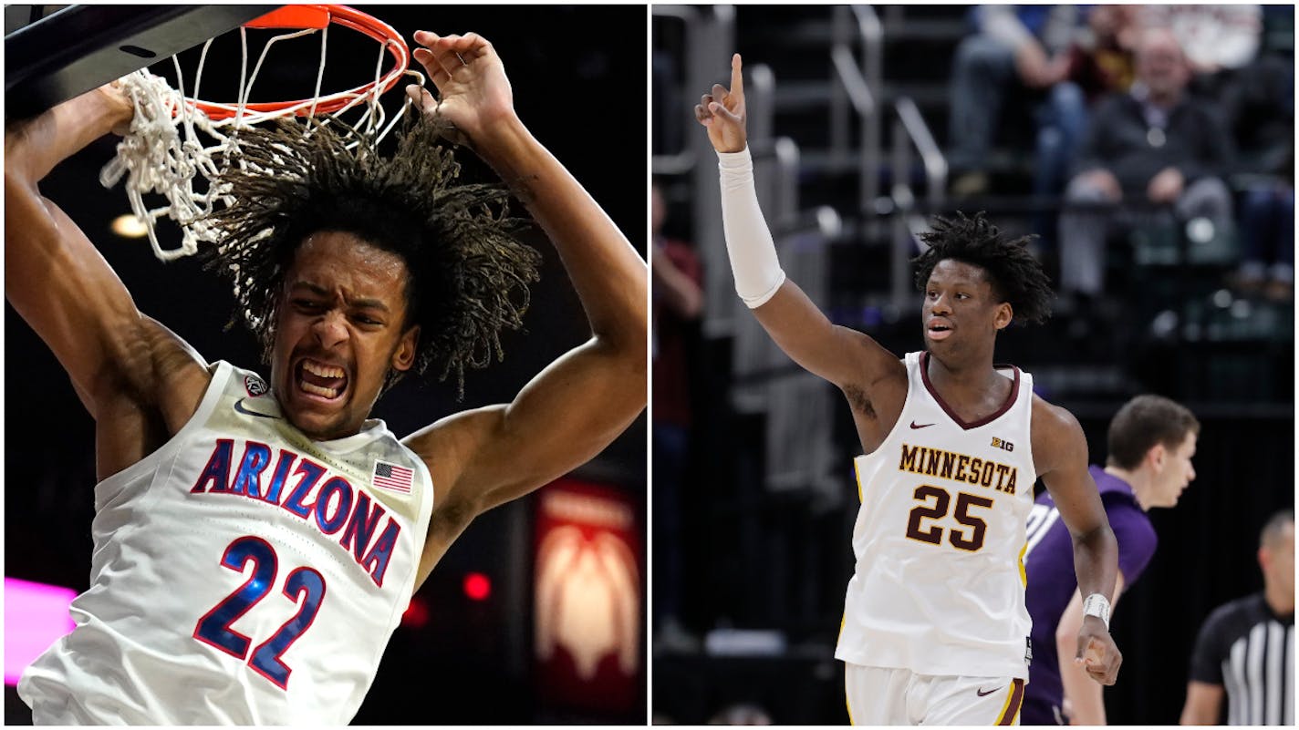 Zeke Nnaji of Hopkins, who played for Arizona, and Cretin-Derham Hall star Daniel Oturu of the Gophers are considered among first-round picks in the NBA draft.