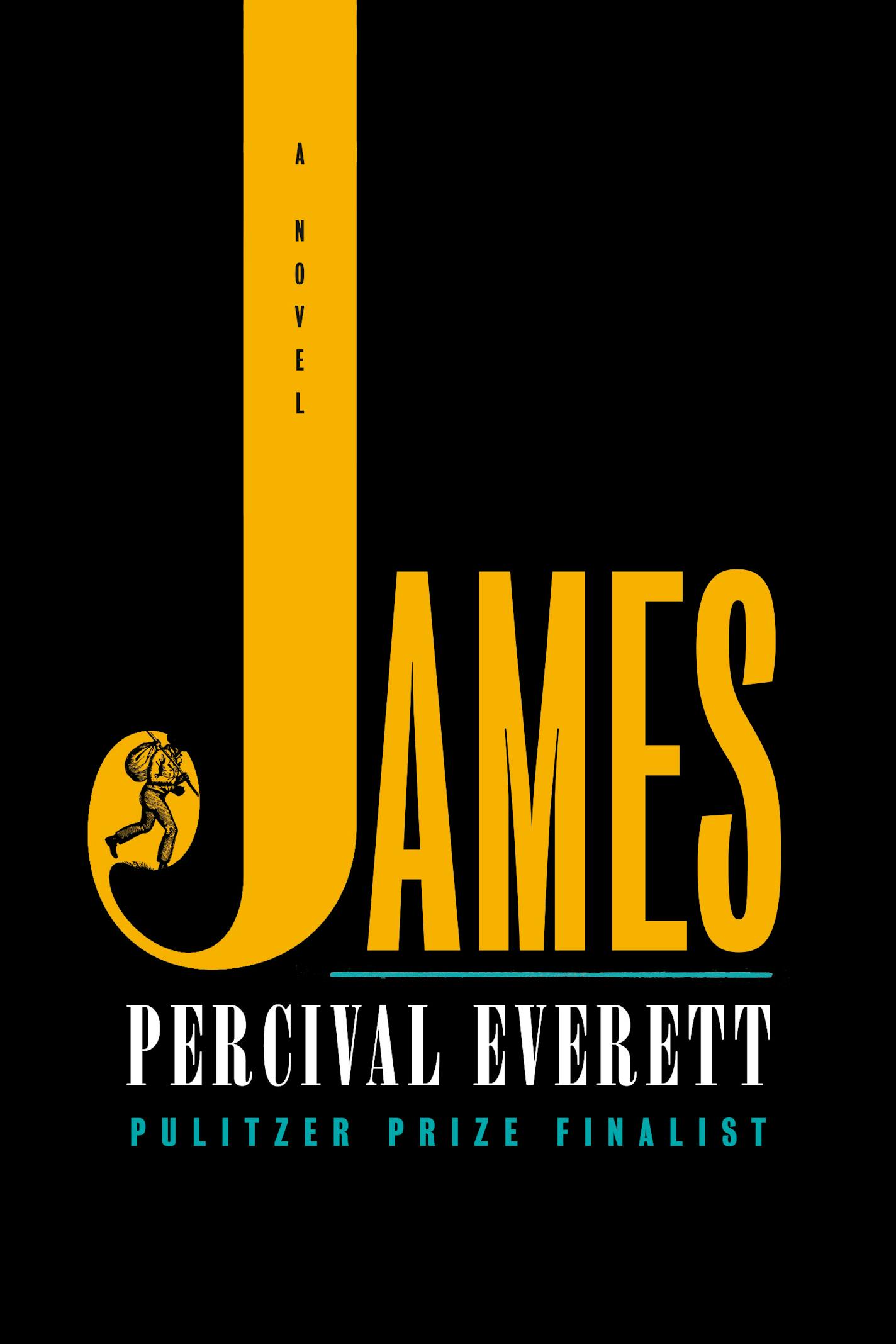 black and gold cover of novel "James"