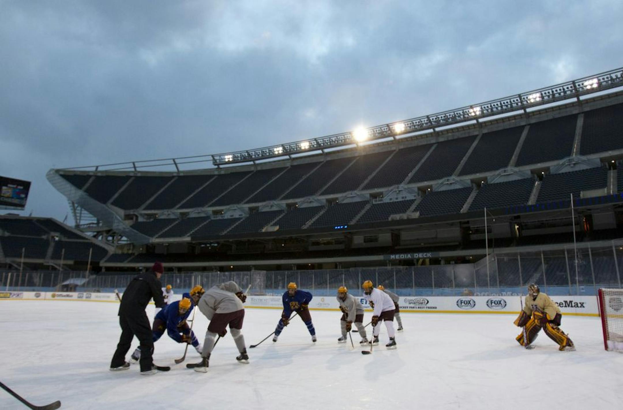 The Hockey City Winter Classic in Chicago on Sunday marks the first outdoor event for the Gophers in the modern era.