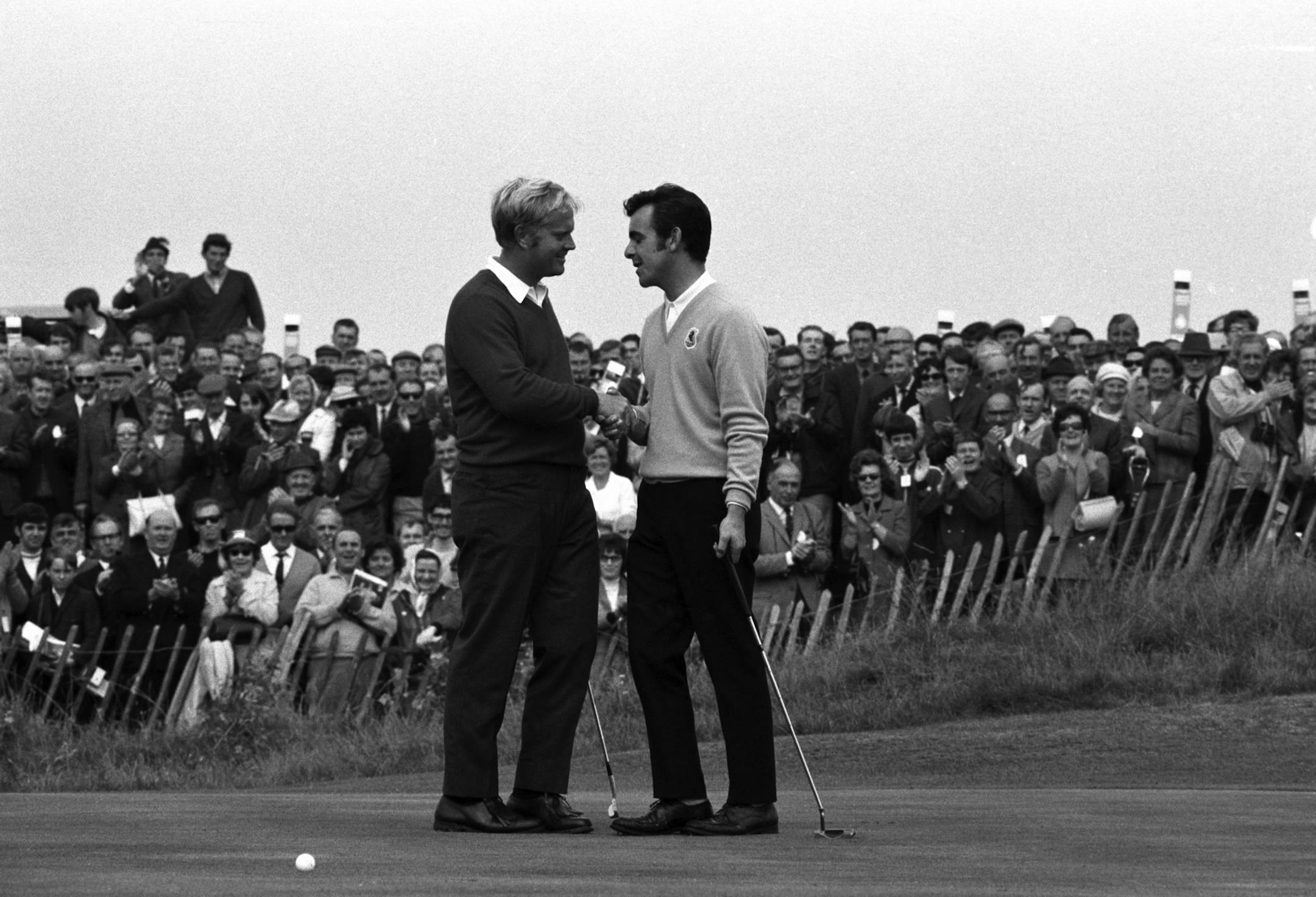 Jack Nicklaus had a handshake for Tony Jacklin after Jacklin beat him on the final morning of the 1969 Ryder Cup. In the afternoon, Nicklaus made history with another bit of sportsmanship.