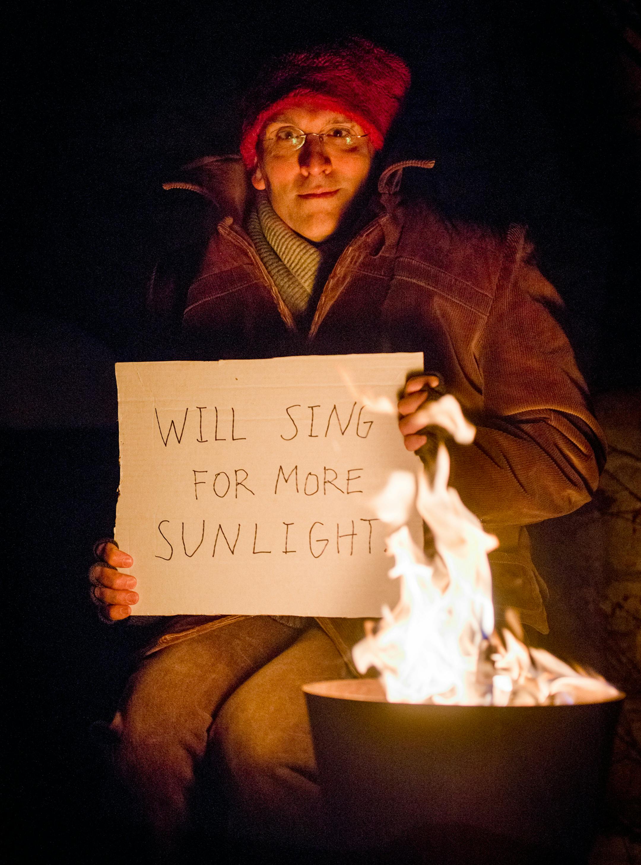 photo by Mark Van Cleave "The Longest Night" by Bradley Greenwald. An evening of story and song to bring cheer to the darkest time of the year. Accompanied by Sonja Thompson.