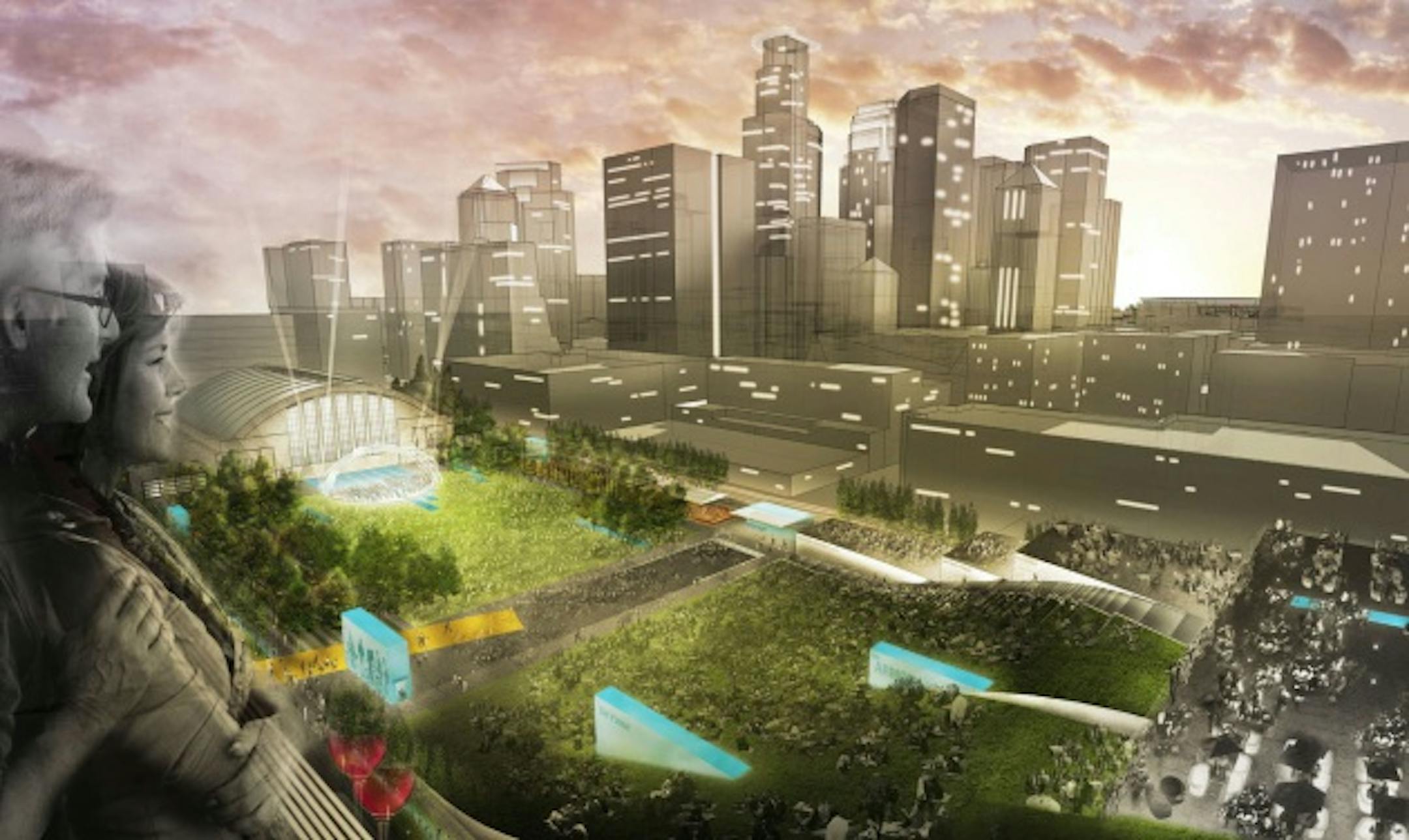 The rendering of the winning entry.