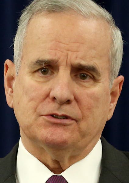Gov. Mark Dayton addressed the media on many topics. His father who had passed away, the Black Lives Matter protest and Syria refugees to name some. ]
