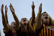 Gophers fans celebrated earlier this season.