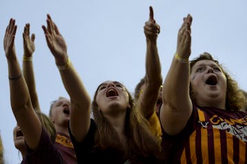 Gophers fans celebrated earlier this season.