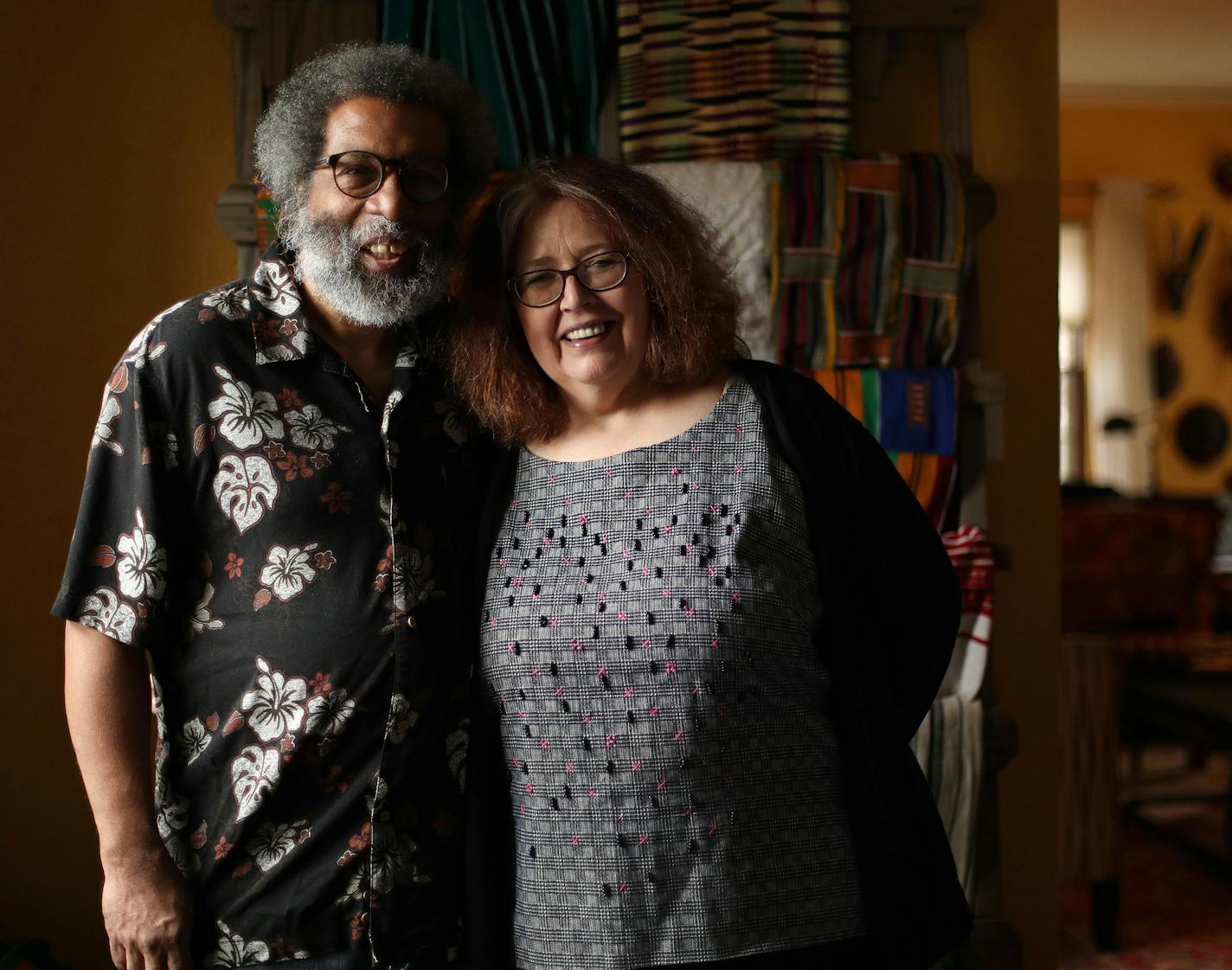 David Lawrence Grant and Celeste Grant stood for a portrait at their home. ] ANTHONY SOUFFLE &#xef; anthony.souffle@startribune.com "Loving Minnesota," a profile of five older interracial couples on the 50th anniversary of Virginia vs. Loving which decriminalized miscegenation.