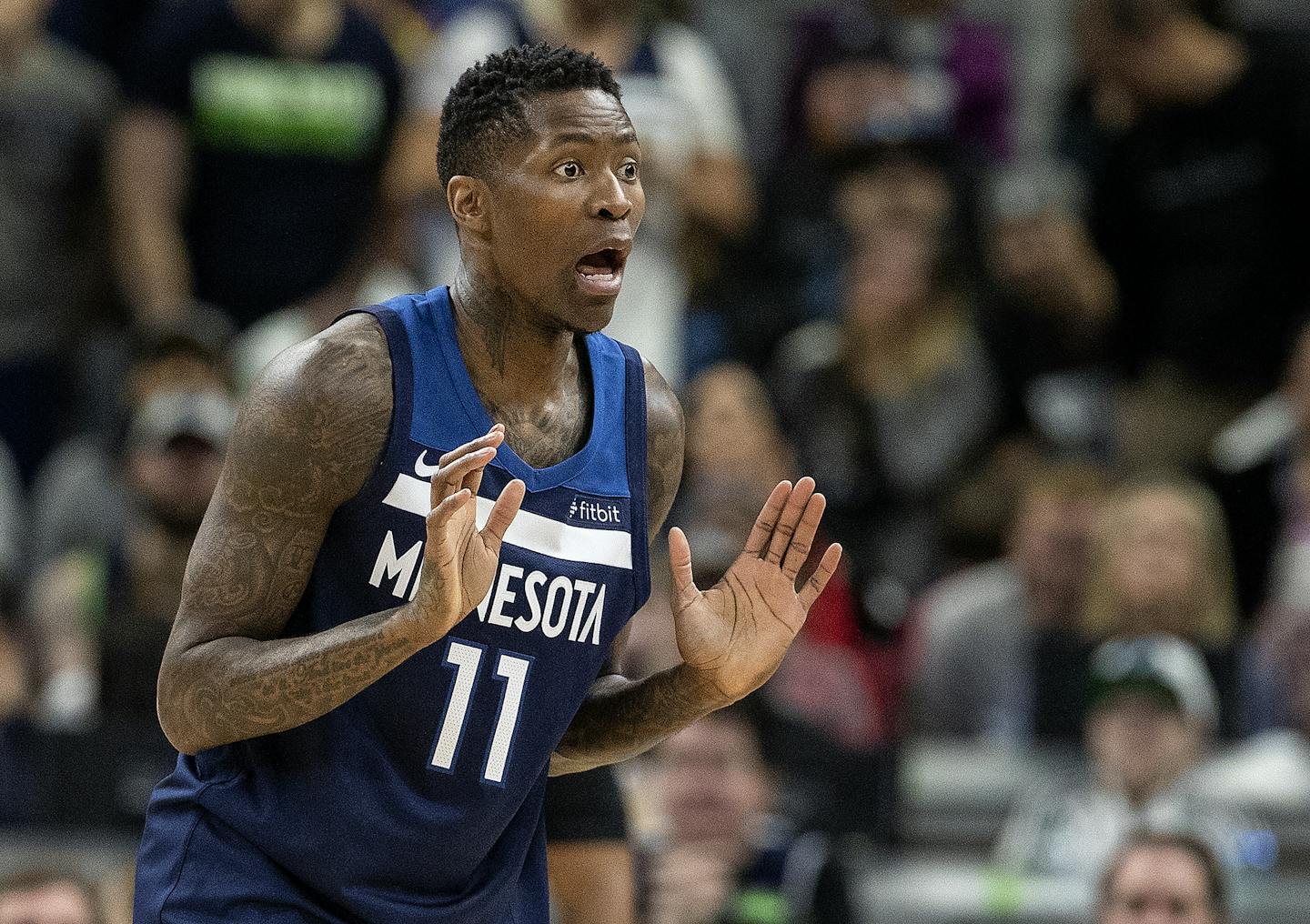 Minnesota Timberwolves Jamal Crawford (11) ] CARLOS GONZALEZ &#xef; cgonzalez@startribune.com &#xf1; April 21, 2018, Minneapolis, MN, Target Center, NBA Playoffs, Basketball, Minnesota Timberwolves vs. Houston Rockets, Game 3