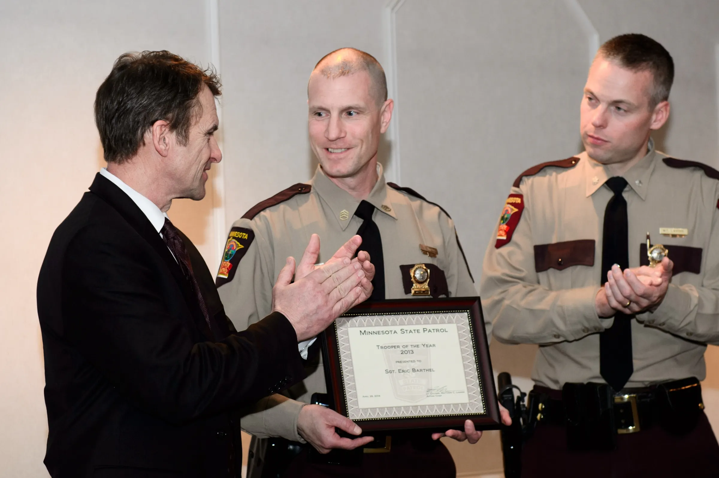 Barthel is 2013's Minnesota State Patrol Trooper of the Year
