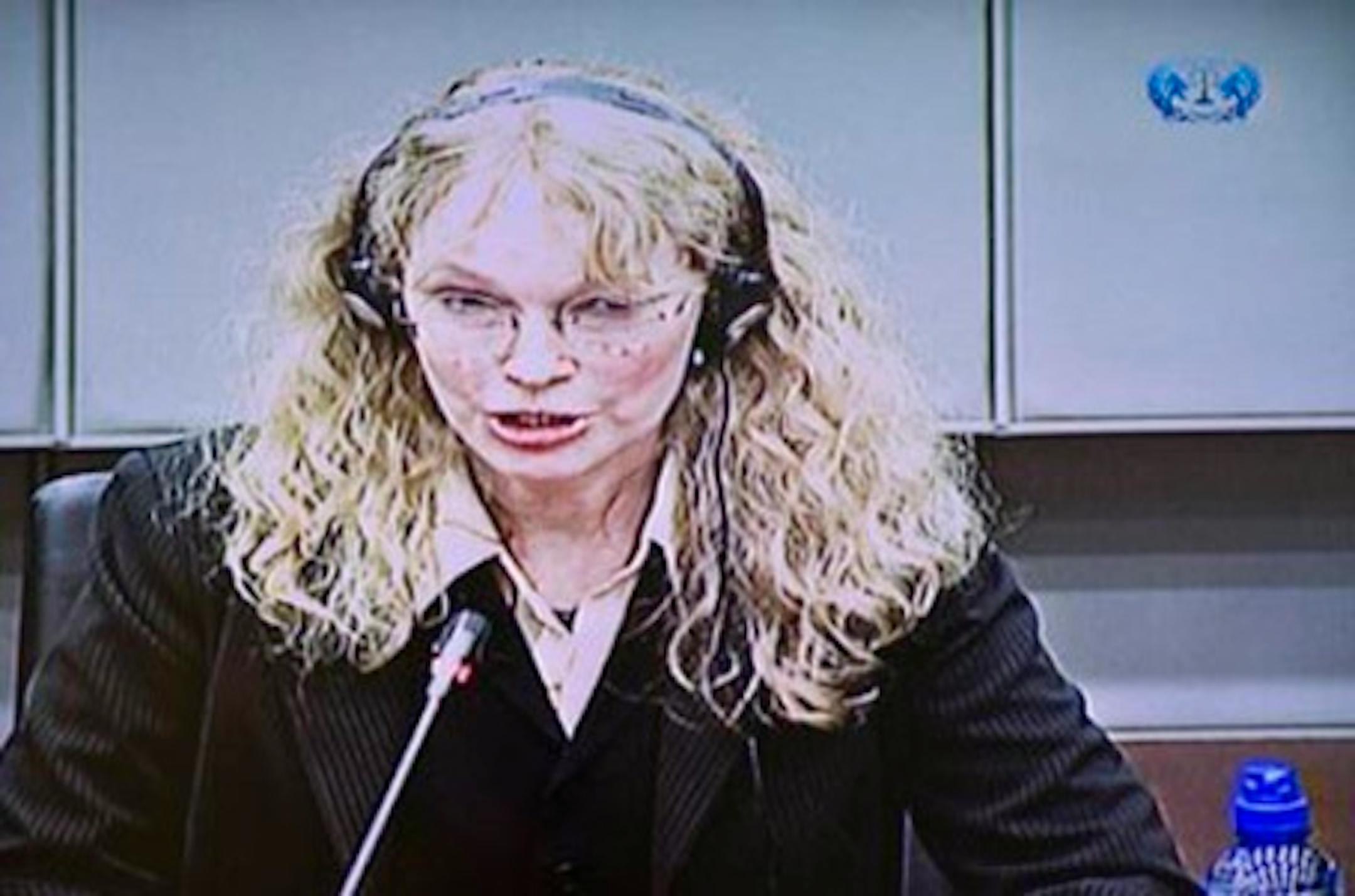 Farrow at the trial (AP photo)