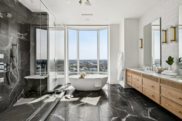 A penthouse unit at Eleven on River in Minneapolis.