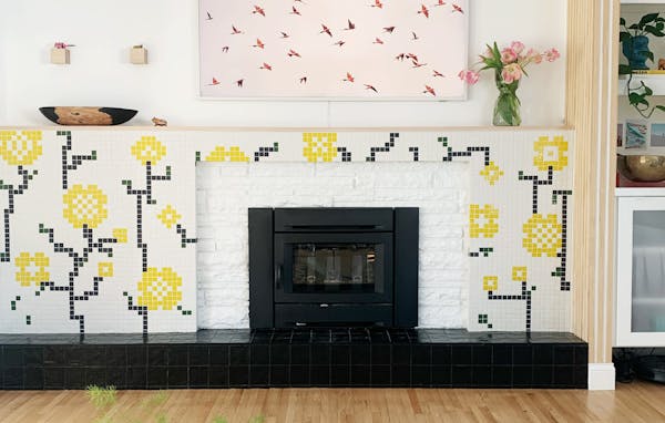 Eden Prairie home blooms with DIY floral mosaics, pendants