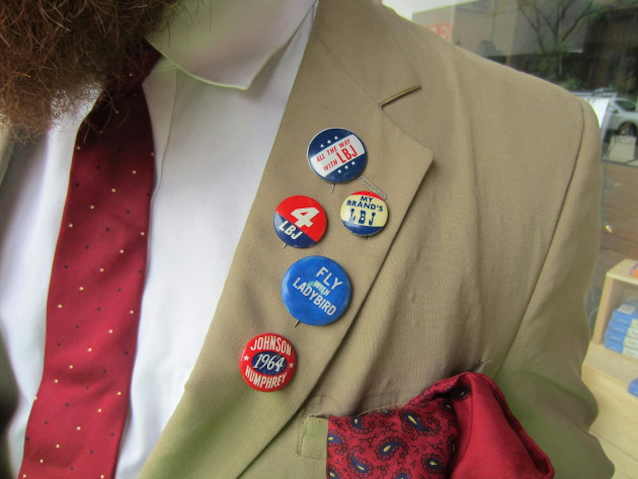 You just don't see pins like that anymore--except on the lapel of Andy Sturdevant.
