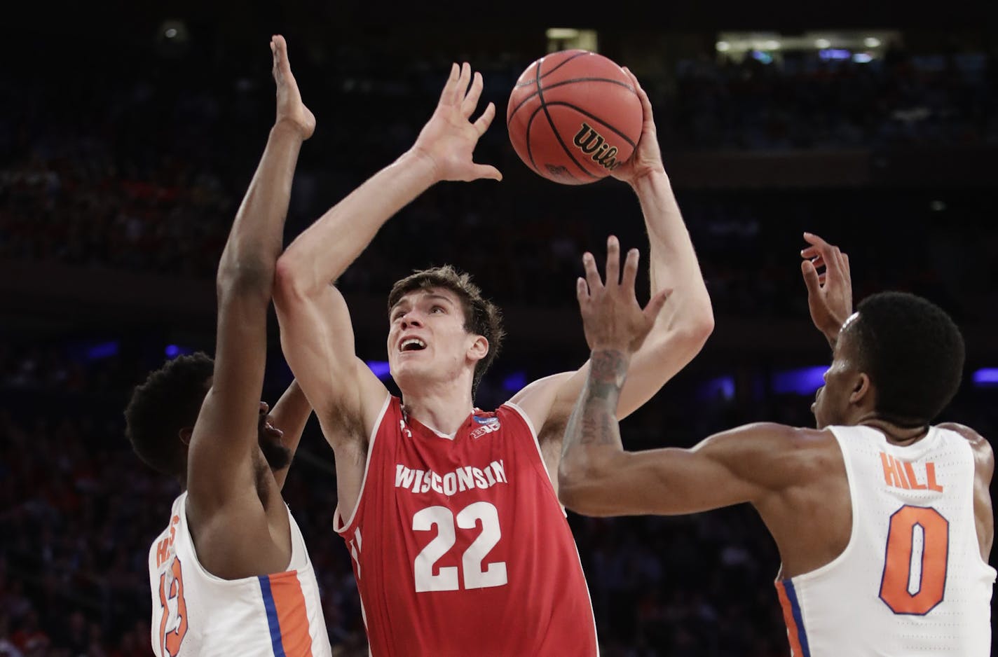 Wisconsin forward Ethan Happ