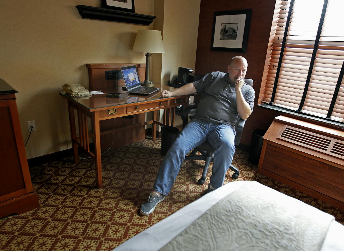 Minneapolis police Sgt. Grant Snyder sifted through Backpage.com seeking victims of sex-trafficking from a downtown hotel room in 2013. Snyder helped Eden Prairie police launch their own fight against human trafficking.